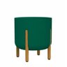 Vaso Cilíndrico Decore Polietileno 36x33x33cm Japi - Verde Musgo - 1