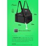 Cadeirinha Pet Transporte Seguro Assento Cachorro Gato Couro 10kg - 3