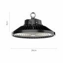 Ver imagem 3 de Luminária 100w Led Ufo Industrial Preto Galpão