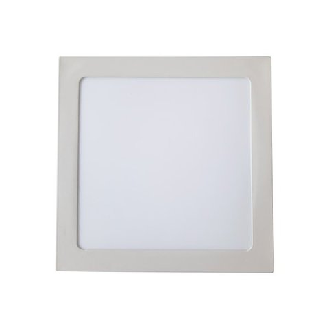 Plafon Painel 18W LED Quadrado Embutir Luminária