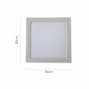 Ver imagem 3 de Embutido Fit Mega LED Quadrado 30x30 24W 2700K Kit com 10