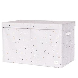 Organizador Retangular Reciclado Estampa Terrazzo Cinza 3 Sprouts - 1