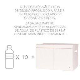 Organizador Retangular Reciclado Estampa Terrazzo Cinza 3 Sprouts - 5