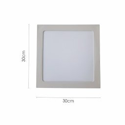 Painel Plafon de LED Embutir Fit Quadrado 30x30 24W 2700K - 3