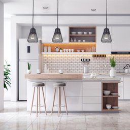 Lustre Pendente Preto 60w Decoração Luminária Teto Kit com 2 - 4