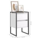 Ver imagem 3 de Gaveteiro Industrial com Gaveta Lelly - Branco Preto