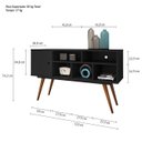 Ver imagem 3 de Rack Para TV até 43 Polegadas Pés Madeira Maciça Retrô 75