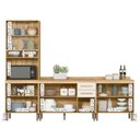 Ver imagem 3 de Conjunto de Cozinha Lidiane Modulado com 9 Portas 2 Gavetas Freijo/off White