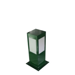 Balizador de Jardim Quadrado 30cm Pa130 em Alumínio Verde