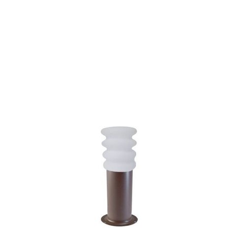 Balizador de Jardim Contemporâneo Marte 30cm Pa1030 em Alumínio Marrom