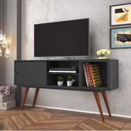 Rack para TV até 55 Polegadas 1 Porta 1 Prateleira Oregon Retrô  - 1