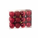 Ver imagem 3 de Kit 60 Mini Bolas Natal Vermelha Glitter, Fosca, Lisa 3cm - Master Christmas
