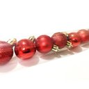 Ver imagem 2 de Kit 60 Mini Bolas Natal Vermelha Glitter, Fosca, Lisa 3cm - Master Christmas