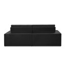 Ver imagem 6 de Sofá Retrátil e Reclinável 3 Lugares 2,10m com Molas Sabrina Suede Preto Madelina Decor