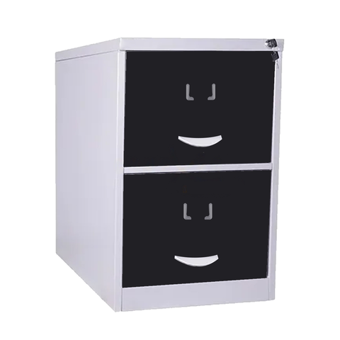Arquivo De Aço 2 Gavetas P/ Pasta Suspensa C/ Chave Preto