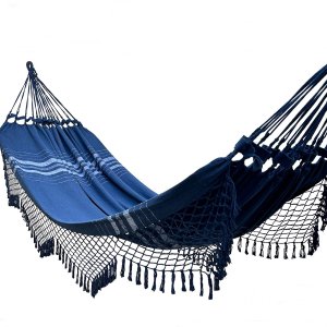 Rede Grande De Dormir Para Casal King 4,70m Várias Cores:Azul marinho