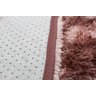 Tapete para Sala Quarto Cozinha Escritório Peludo Felpudo Shaggy 1,40x1,00 Marrom Mesclado Claro - 7