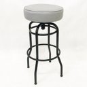 Ver imagem 1 de Banqueta Bar Alta Giratória Preta Assento Cinza - Poltronas do Sul