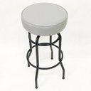 Ver imagem 2 de Banqueta Bar Alta Giratória Preta Assento Cinza - Poltronas do Sul