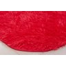 Tapete para Sala Quarto Cozinha Escritório Peludo Felpudo Macio Shaggy 1,40x1,00 Vermelho Liso - 3