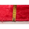 Tapete para Sala Quarto Cozinha Escritório Peludo Felpudo Macio Shaggy 1,40x1,00 Vermelho Liso - 5