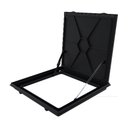 Ver imagem 3 de Tampa Casa Máquina Alumínio Rebaixo Invisível Preta 1x1m