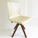 Ver imagem 3 de Kit 2 Cadeiras de Jantar Amanda Facto Champanhe Base Giratória Madeira Maciça - Poltronas Do Sul