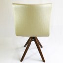 Ver imagem 6 de Kit 2 Cadeiras de Jantar Amanda Facto Champanhe Base Giratória Madeira Maciça - Poltronas Do Sul