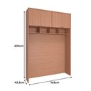 Ver imagem 4 de Guarda Roupa Modulo Ponte 4 Portas 163cm Setiba Plus Carvalho/carvalho