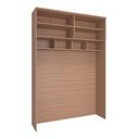 Ver imagem 2 de Guarda Roupa Modulo Ponte 4 Portas 163cm Setiba Plus Carvalho/carvalho