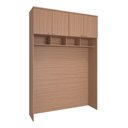 Ver imagem 1 de Guarda Roupa Modulo Ponte 4 Portas 163cm Setiba Plus Carvalho/carvalho
