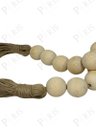 Ver imagem 2 de Peça Decorativa Cordão de Mesa com 20 Bolas Bege 115cm 14683-pl