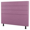 Ver imagem 1 de Cabeceira Cama Box Solteiro Malik 90cm Suede Rosa - Desk Design