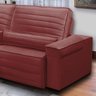 Sofá Grande Master Retrátil 3,80M Duplo Molejo Reclinável D28 Veludo Vermelho - 2