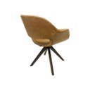 Ver imagem 5 de Poltrona Decorativa Eduarda Cor Caramelo Base Madeira - Poltronas do Sul