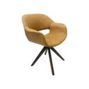 Ver imagem 6 de Kit 2 Poltronas Decorativa Eduarda Cor Caramelo Base Madeira - Poltronas do Sul