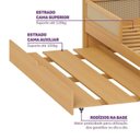 Ver imagem 5 de Cama Infantil Casal com Grades e Cama Auxiliar Madeira Maciça Magna Kids Casatema MadeiraOriginals