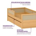 Ver imagem 4 de Cama Infantil Casal com Grades e Cama Auxiliar Madeira Maciça Magna Kids Casatema MadeiraOriginals
