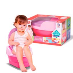 Pinico Infantil 2X1 Com Redutor Assento - Rosa-Roxo - 1