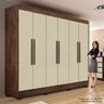 Guarda-roupa Casal Coliseu Top com 6 Portas e 4 Gavetas Móveis Imop - 3