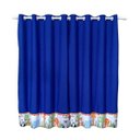 Ver imagem 2 de Cortina Quarto Infantil Menino Zoo Safari Bichos Azul Royal