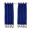 Ver imagem 1 de Cortina Quarto Infantil Menino Zoo Safari Bichos Azul Royal