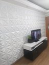 Ver imagem 6 de Kit Revestimento Mini Estrelar 9m² 36 Placas 3d Pvc Parede