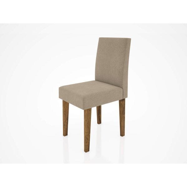 Conjunto Sala de Jantar Mesa Manuele 4 Cadeiras Giovana Espresso Móveis - 3