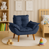 Poltrona Sofazinho Mini Infantil em Suede para Criança Azul Marinho - 5