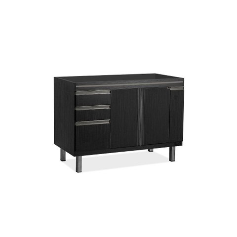 Gabinete Cozinha Mdf 1,14m Elegance com 5 Pés Pré-montado:nero