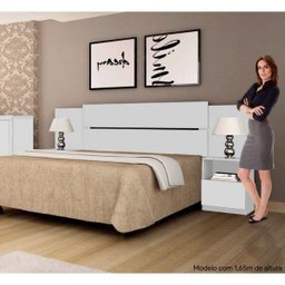 Cabeceira Casal Londres com Mesa de Apoio Móveis Imop - 3 Cabeceira Casal Londres com Mesa de Apoio Móveis Imop - 3