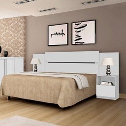 Cabeceira Casal Londres com Mesa de Apoio Móveis Imop - 2 Cabeceira Casal Londres com Mesa de Apoio Móveis Imop - 2