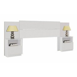 Cabeceira Casal Londres com Mesa de Apoio Móveis Imop - 1 Cabeceira Casal Londres com Mesa de Apoio Móveis Imop - 1