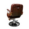 Cadeira de Barbeiro Reclinável Marte Marrom com Estrutura Cobre - 5